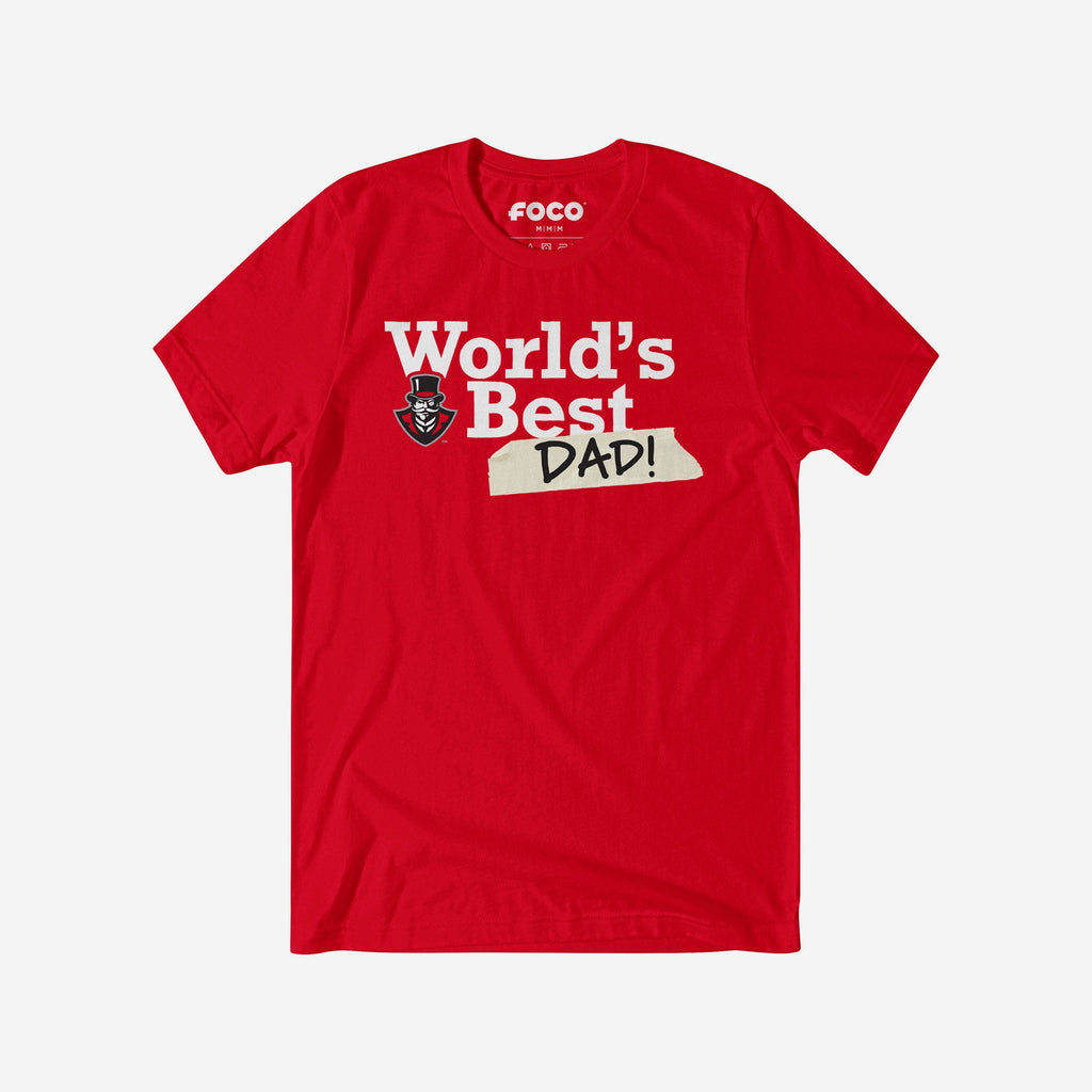Austin Peay Governors World's Best Dad T-Shirt FOCO S - FOCO.com