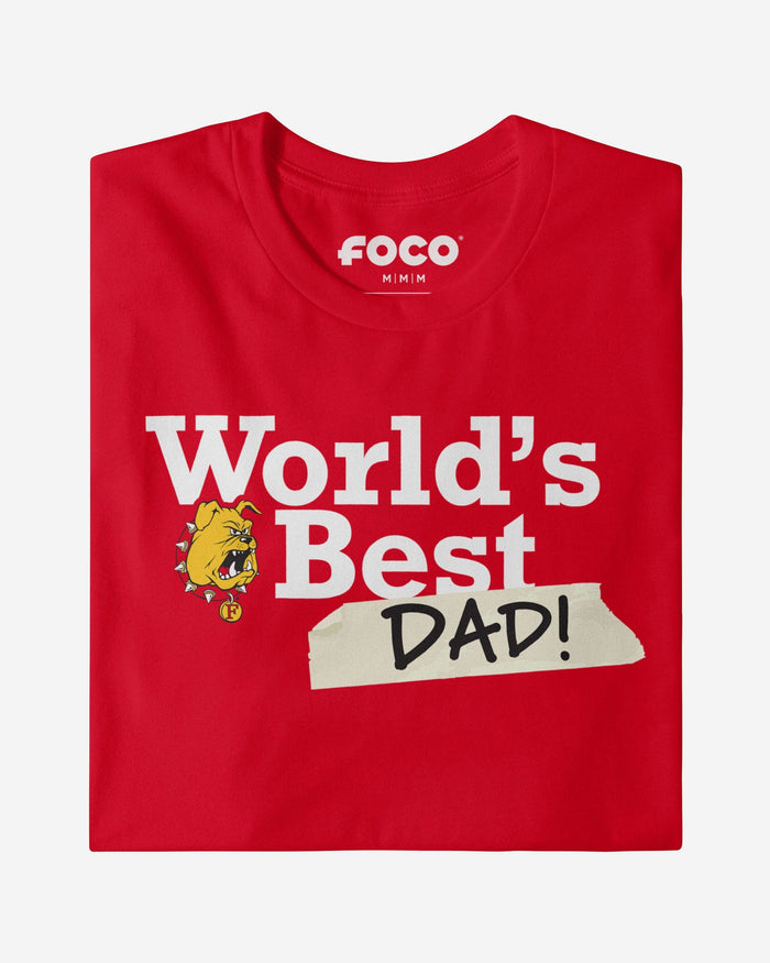 Ferris State Bulldogs World's Best Dad T-Shirt FOCO - FOCO.com