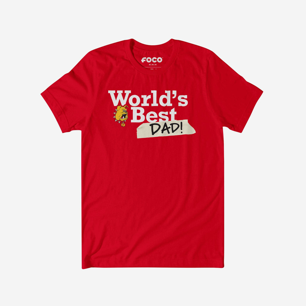 Ferris State Bulldogs World's Best Dad T-Shirt FOCO S - FOCO.com