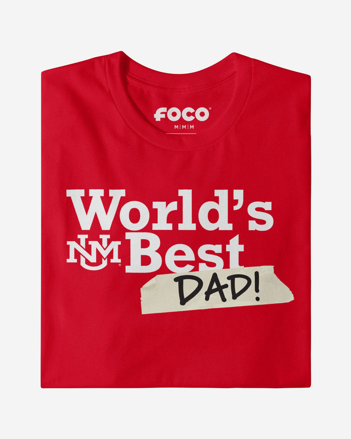 New Mexico Lobos World's Best Dad T-Shirt FOCO - FOCO.com