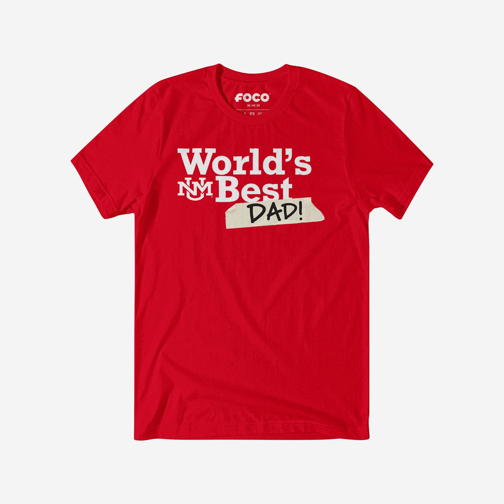 New Mexico Lobos World's Best Dad T-Shirt FOCO S - FOCO.com