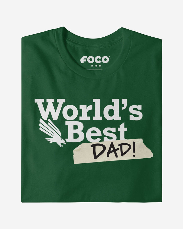 North Texas Mean Green World's Best Dad T-Shirt FOCO - FOCO.com
