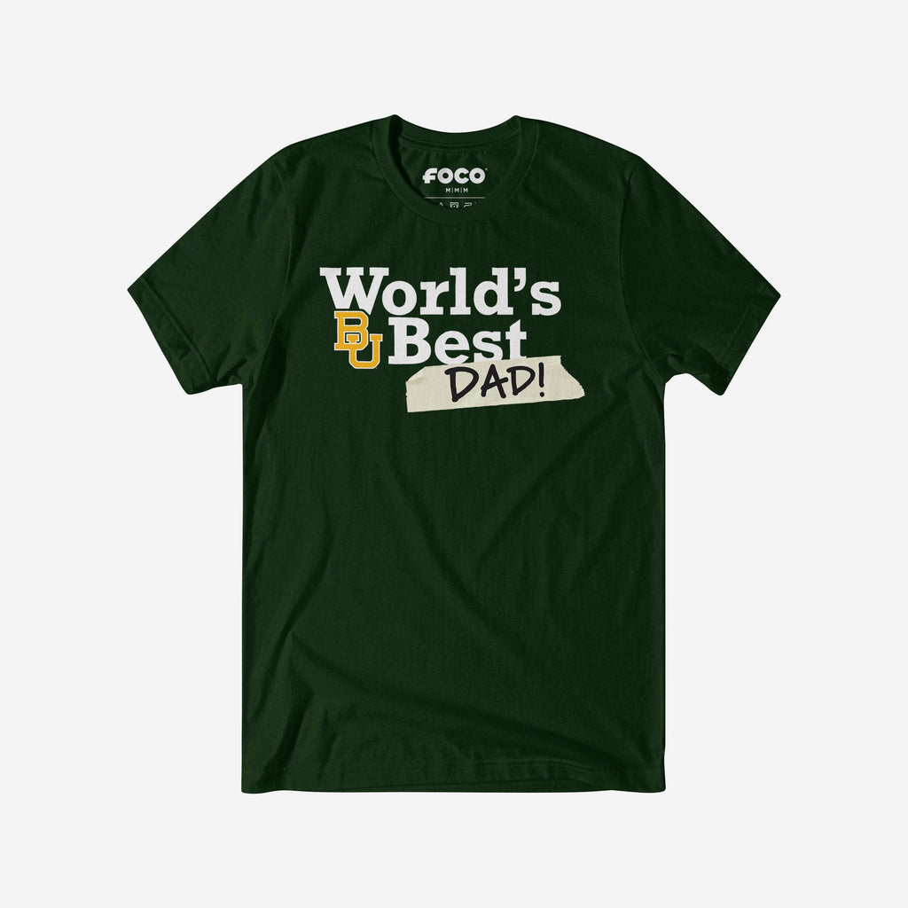 Baylor Bears World's Best Dad T-Shirt FOCO S - FOCO.com