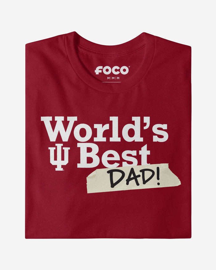 Indiana Hoosiers World's Best Dad T-Shirt FOCO - FOCO.com