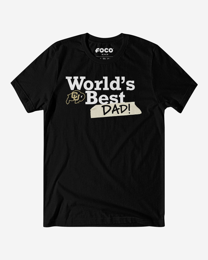 Colorado Buffaloes World's Best Dad T-Shirt FOCO S - FOCO.com