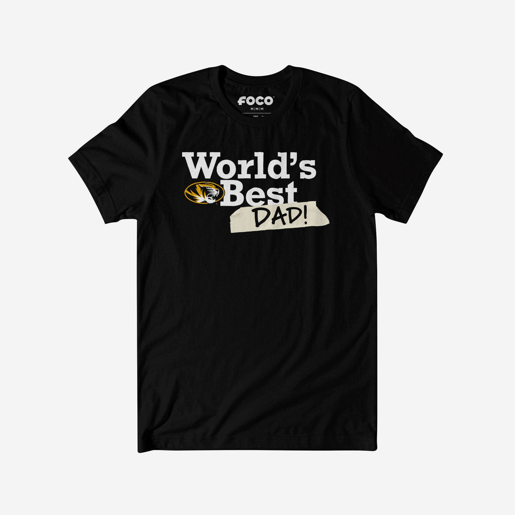 Missouri Tigers World's Best Dad T-Shirt FOCO S - FOCO.com