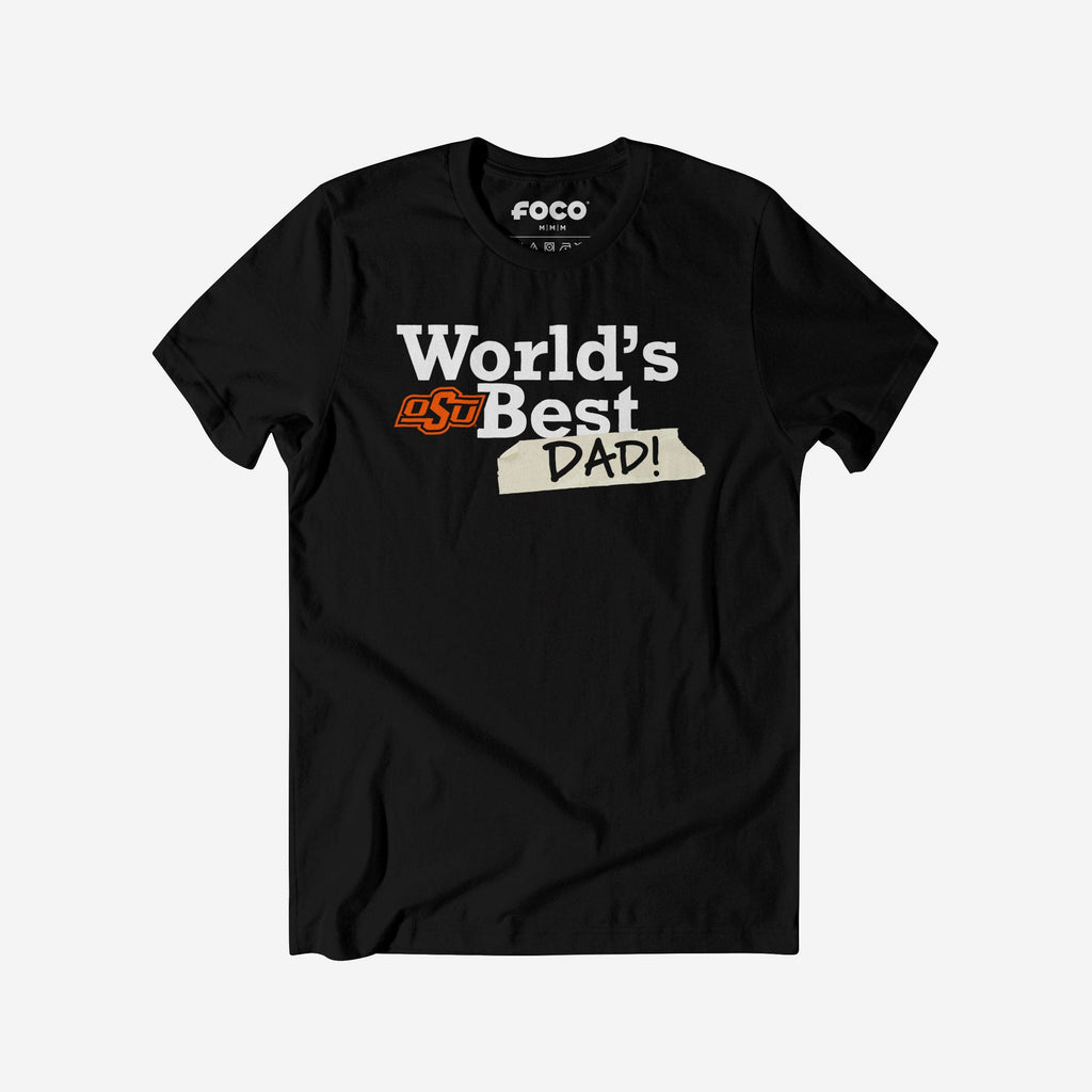 Oklahoma State Cowboys World's Best Dad T-Shirt FOCO S - FOCO.com