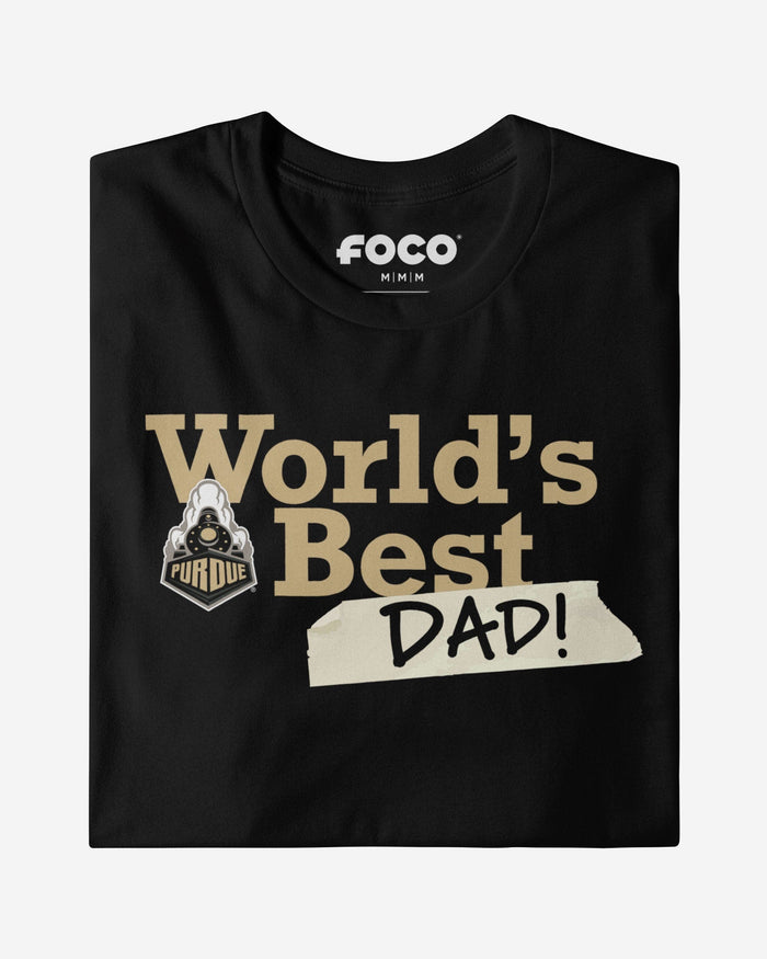 Purdue Boilermakers World's Best Dad T-Shirt FOCO - FOCO.com