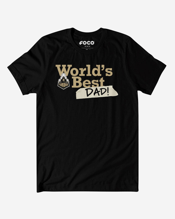 Purdue Boilermakers World's Best Dad T-Shirt FOCO S - FOCO.com