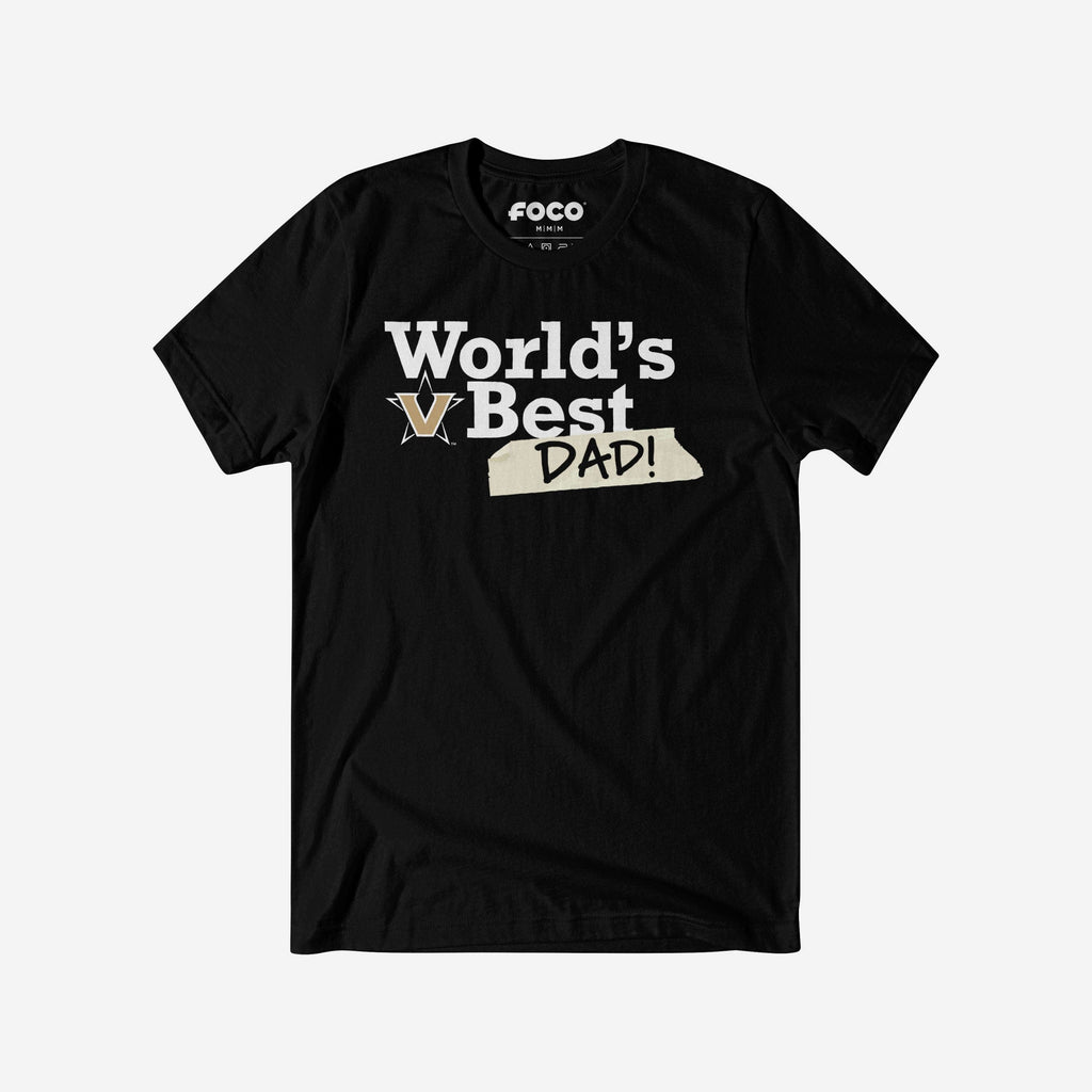 Vanderbilt Commodores World's Best Dad T-Shirt FOCO S - FOCO.com