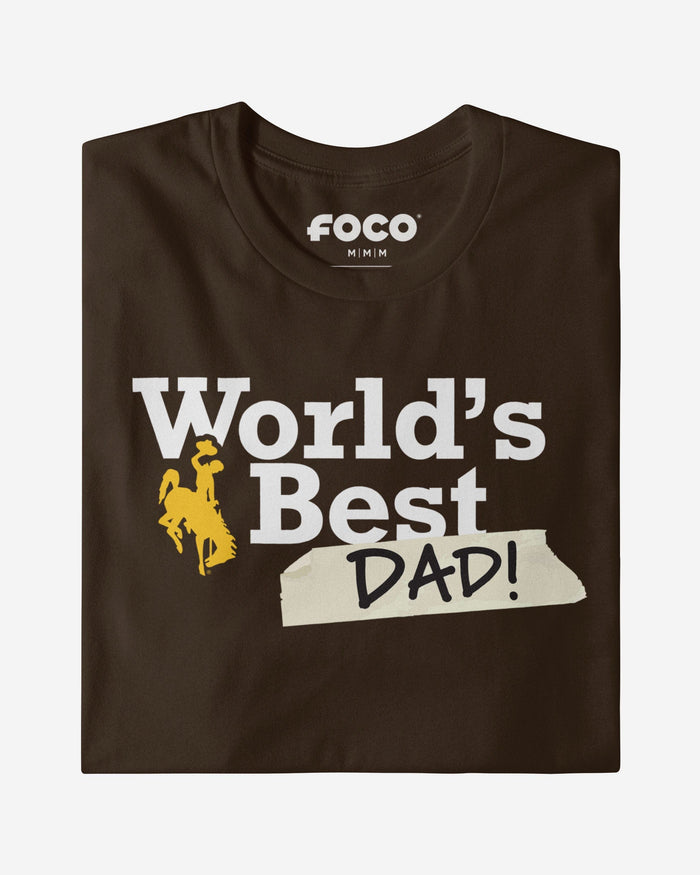 Wyoming Cowboys World's Best Dad T-Shirt FOCO - FOCO.com