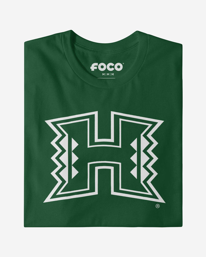 Hawaii Rainbow Warriors White Logo T-Shirt FOCO - FOCO.com