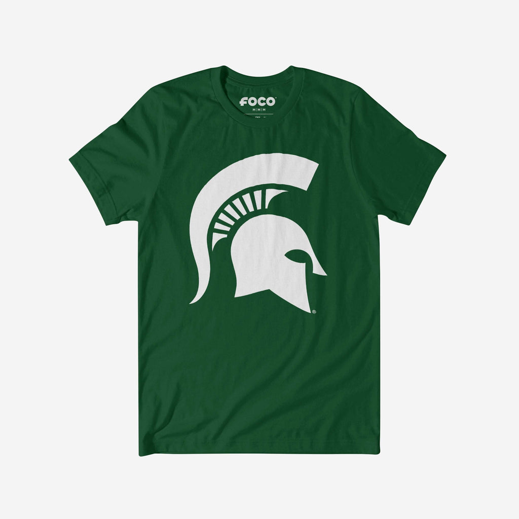 Michigan State Spartans White Logo T-Shirt FOCO S - FOCO.com