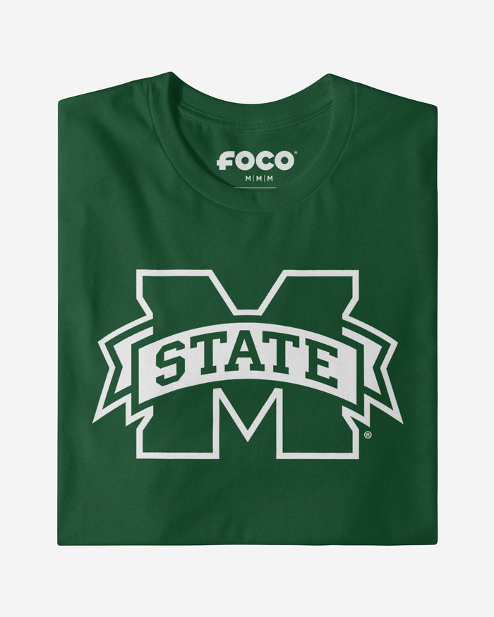 Mississippi State Bulldogs White Logo T-Shirt FOCO - FOCO.com