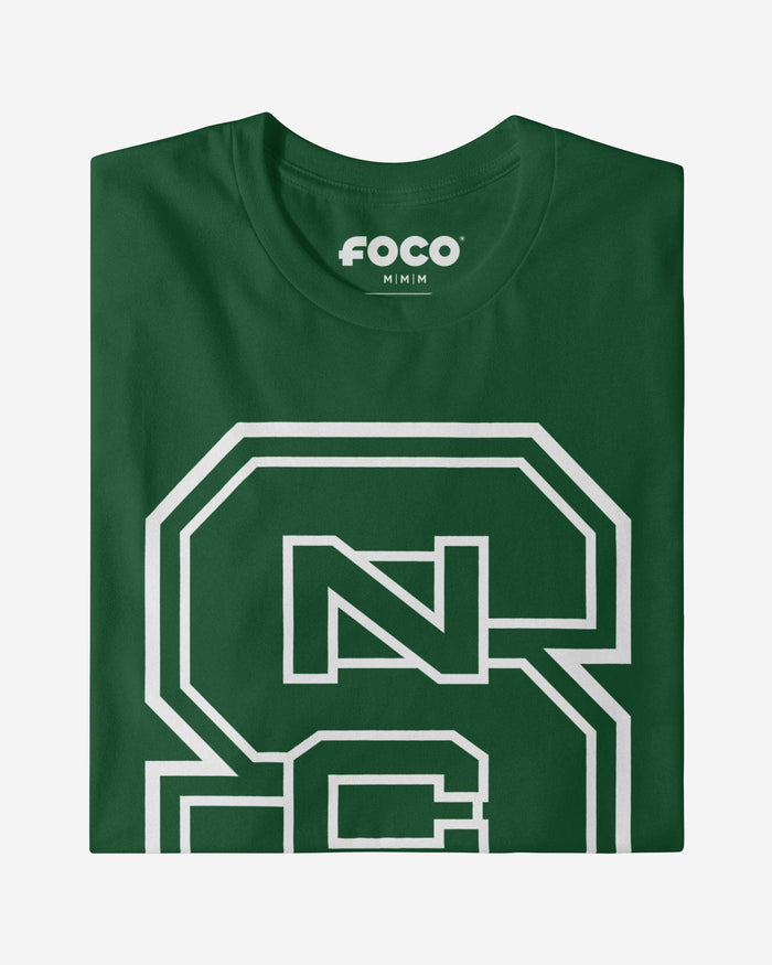 NC State Wolfpack White Logo T-Shirt FOCO - FOCO.com