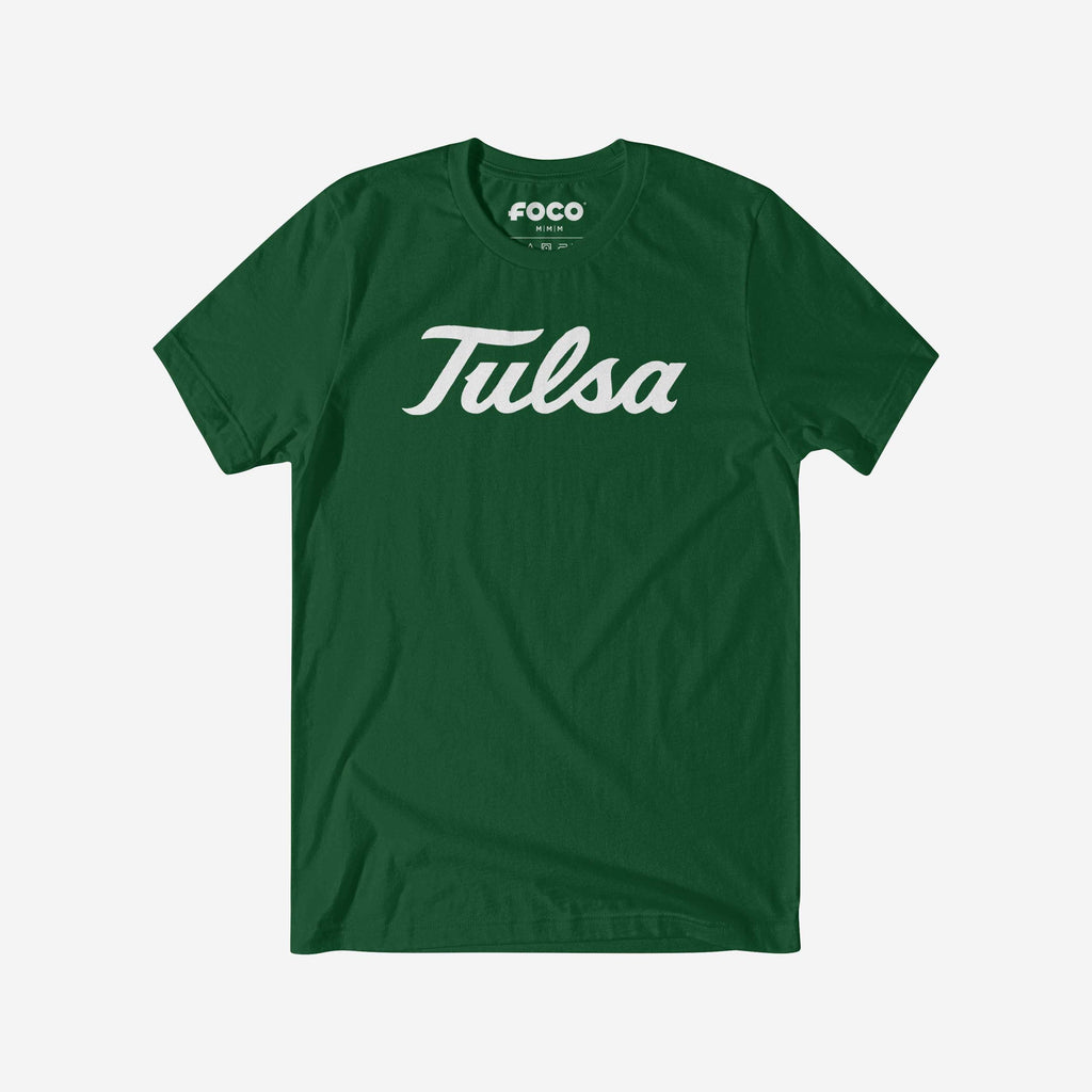 Tulsa Golden Hurricane White Logo T-Shirt FOCO S - FOCO.com