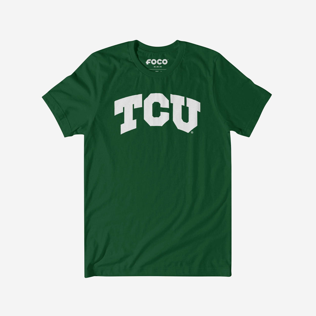 TCU Horned Frogs White Logo T-Shirt FOCO S - FOCO.com
