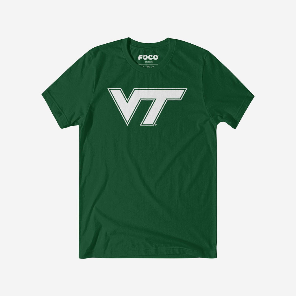 Virginia Tech Hokies White Logo T-Shirt FOCO S - FOCO.com