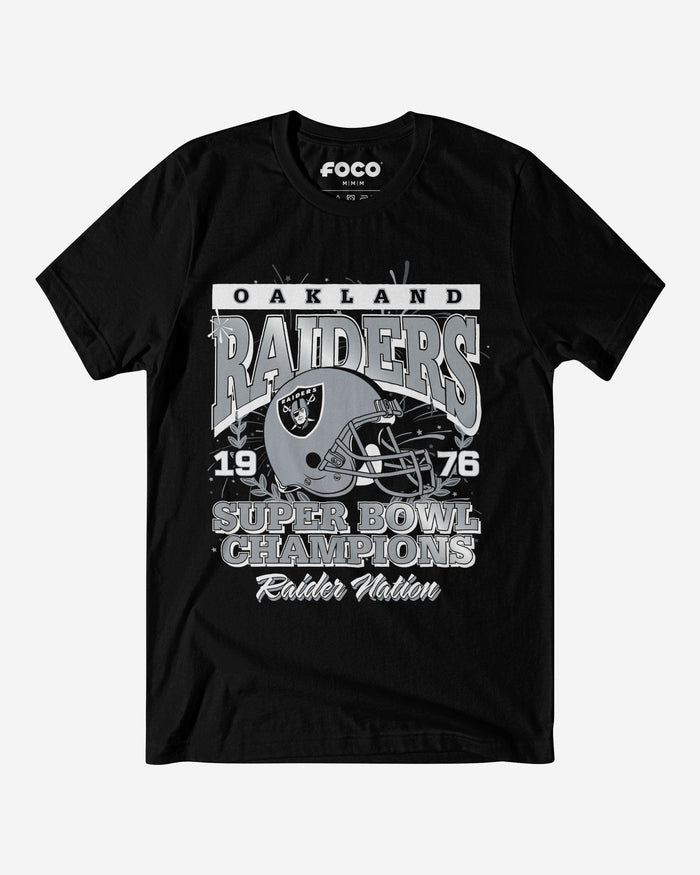 Las Vegas Raiders Super Bowl Commemorative T-Shirt FOCO S - FOCO.com