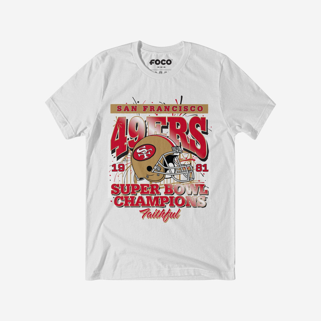 San Francisco 49ers Super Bowl Commemorative T-Shirt FOCO S - FOCO.com