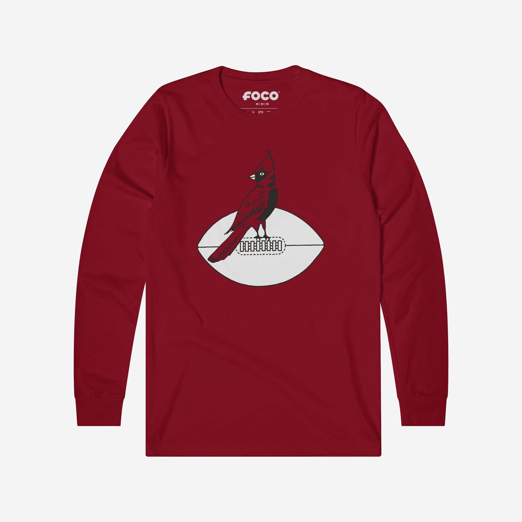 Arizona Cardinals 1947 Retro Logo Long Sleeve T-Shirt FOCO S - FOCO.com