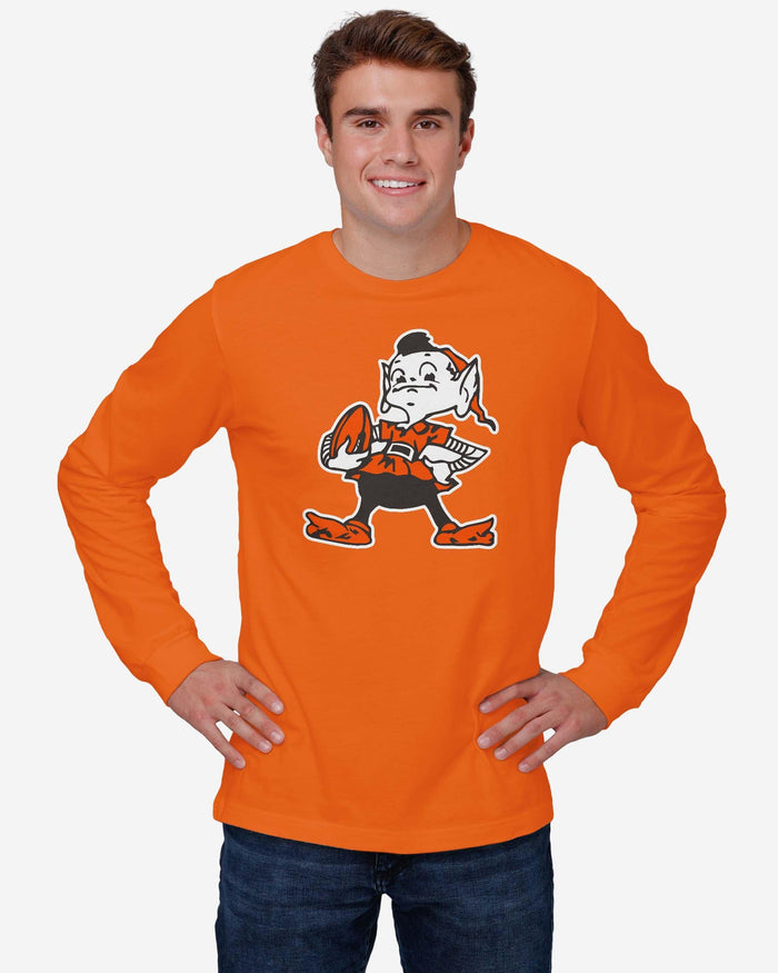 Cleveland Browns 1959 Retro Logo Long Sleeve T-Shirt FOCO - FOCO.com