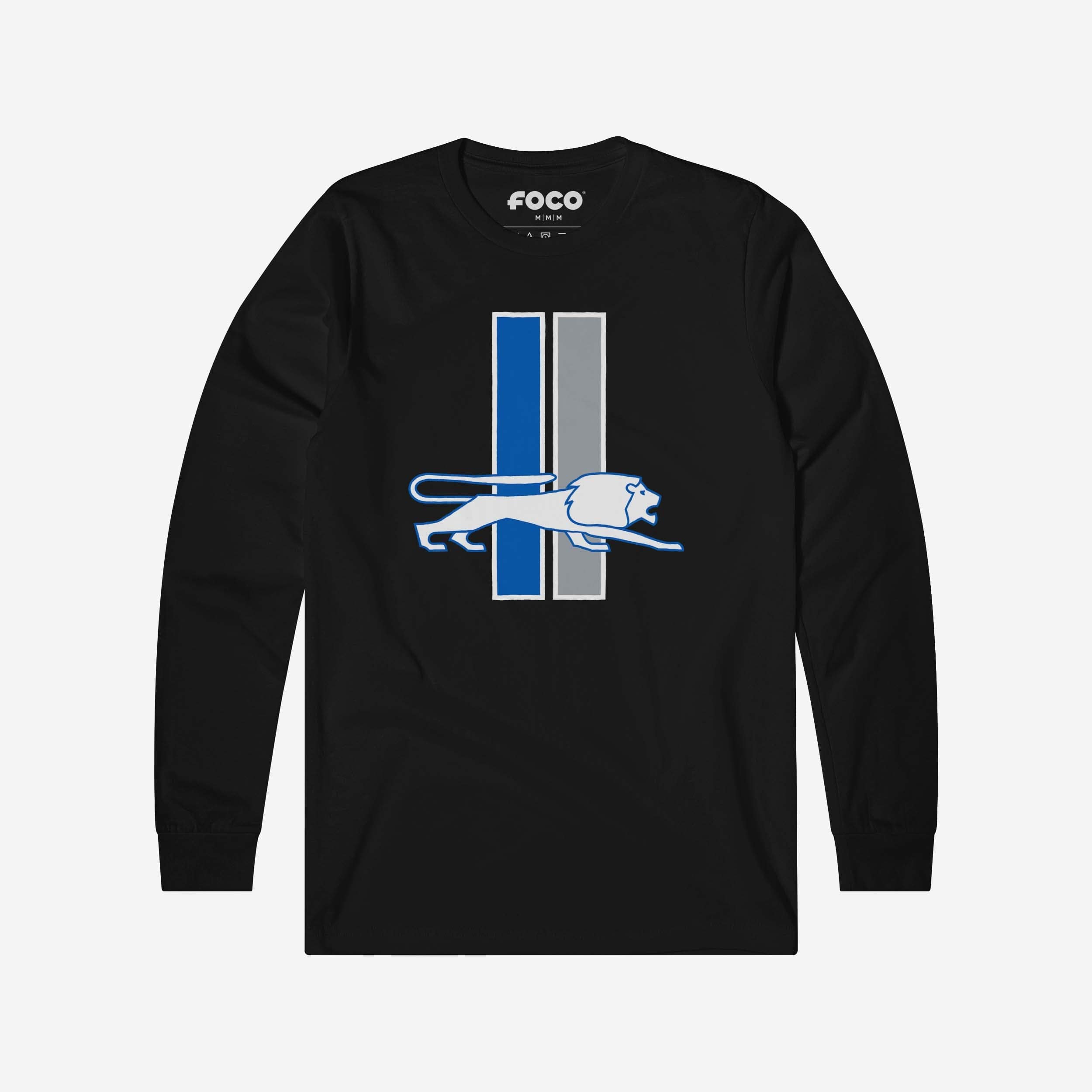 Detroit Lions 1961 Retro Logo Long Sleeve T-Shirt FOCO