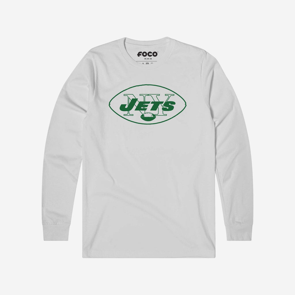 New York Jets 1964 Retro Logo Long Sleeve T-Shirt FOCO S - FOCO.com