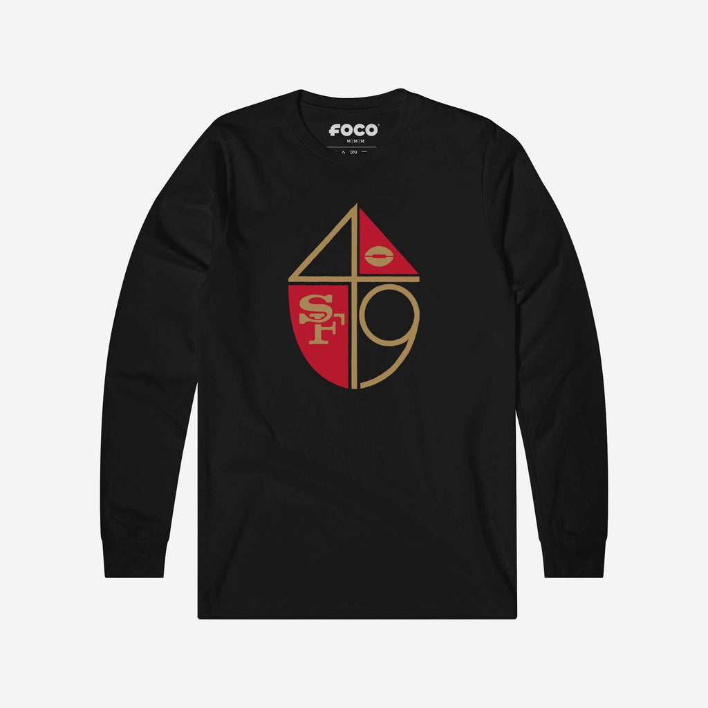San Francisco 49ers 1965 Retro Logo Long Sleeve T-Shirt FOCO S - FOCO.com