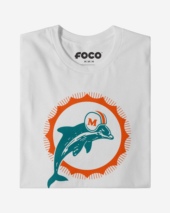 Miami Dolphins 1966 Retro Logo Long Sleeve T-Shirt FOCO - FOCO.com