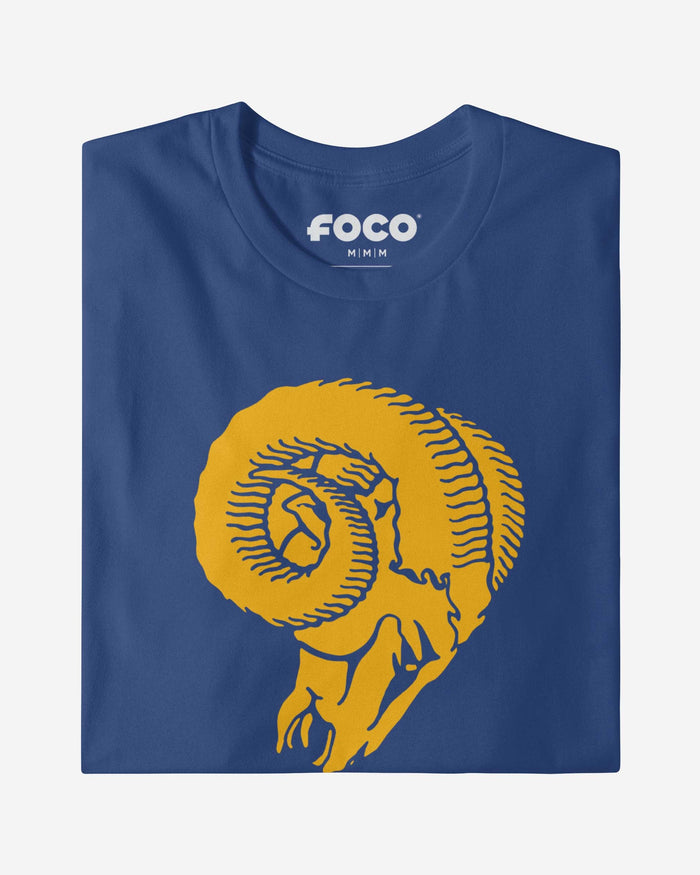 Los Angeles Rams 1966 Retro Logo Long Sleeve T-Shirt FOCO - FOCO.com