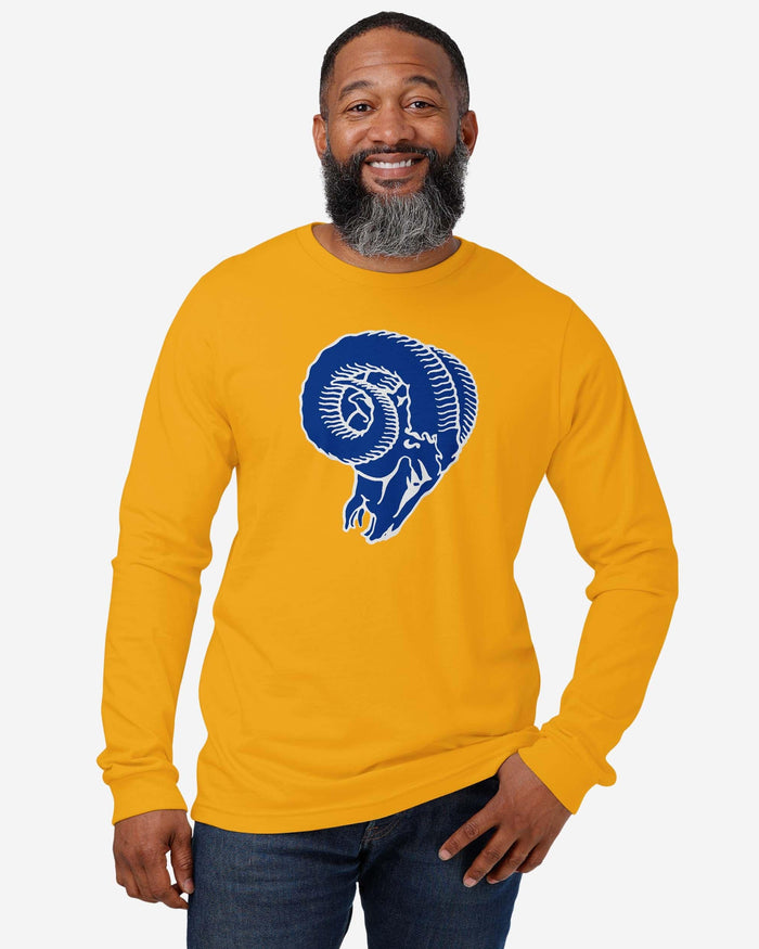 Los Angeles Rams 1966 Retro Logo Long Sleeve T-Shirt FOCO - FOCO.com