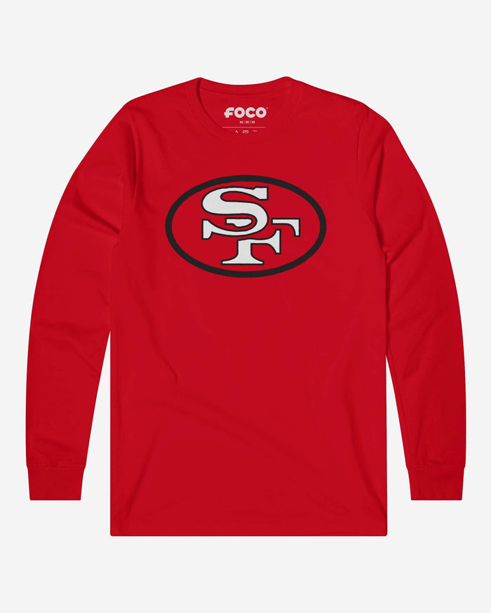 San Francisco 49ers 1968 Retro Logo Long Sleeve T-Shirt FOCO Red S - FOCO.com