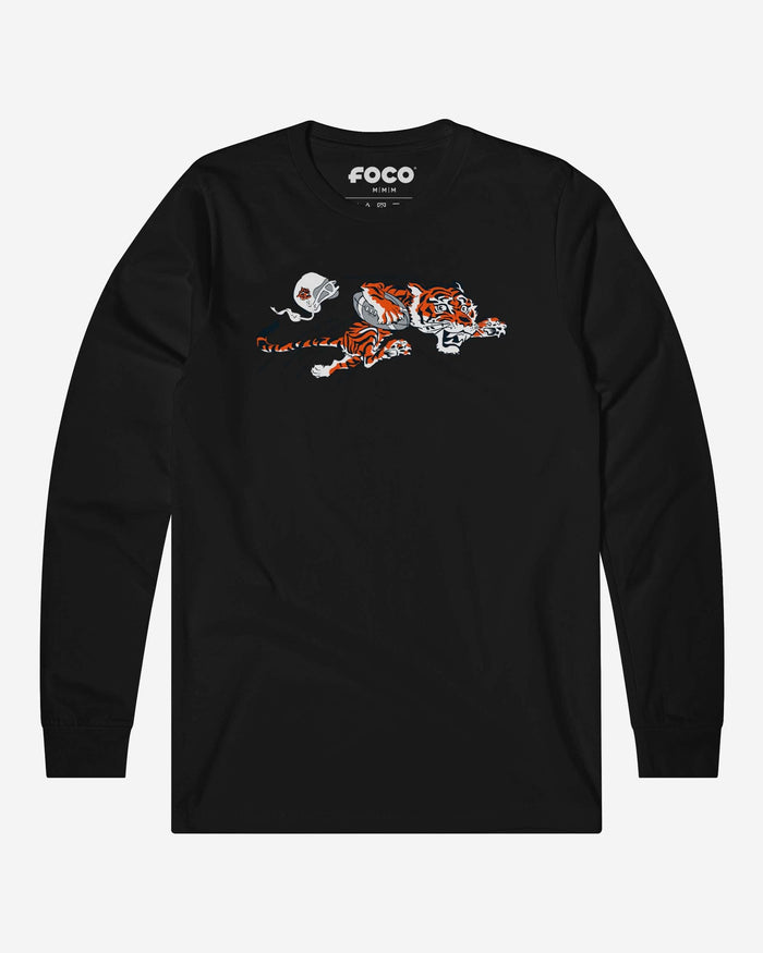Cincinnati Bengals 1968 Retro Logo Long Sleeve T-Shirt FOCO Black S - FOCO.com
