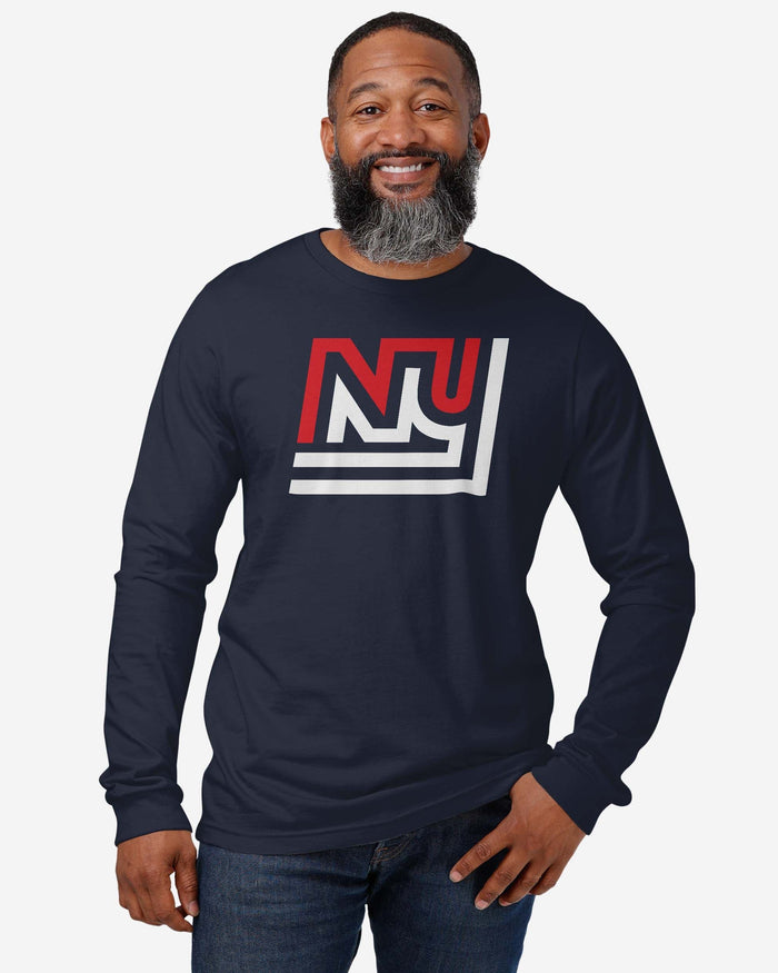 New York Giants 1975 Retro Logo Long Sleeve T-Shirt FOCO - FOCO.com