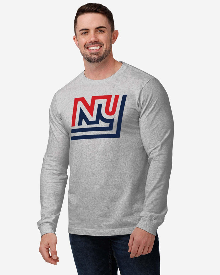 New York Giants 1975 Retro Logo Long Sleeve T-Shirt FOCO - FOCO.com