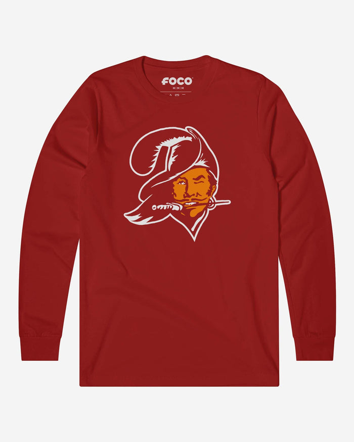 Tampa Bay Buccaneers 1976 Retro Logo Long Sleeve T-Shirt FOCO Canvas Red S - FOCO.com