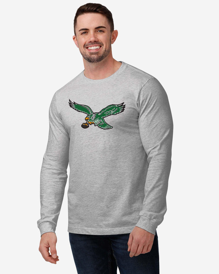 Philadelphia Eagles 1987 Retro Logo Long Sleeve T-Shirt FOCO - FOCO.com