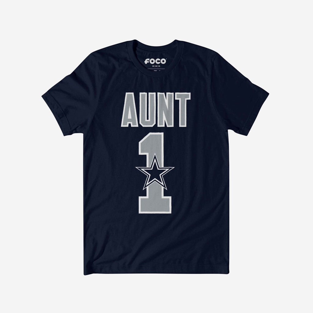Dallas Cowboys Number 1 Aunt T-Shirt FOCO S - FOCO.com
