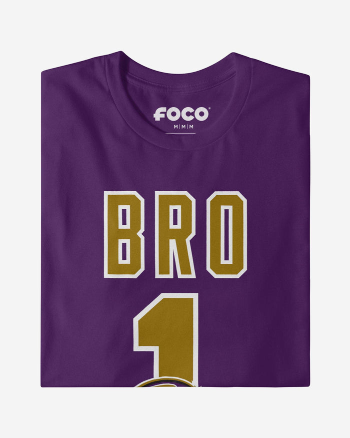 Baltimore Ravens Number 1 Bro T-Shirt FOCO - FOCO.com