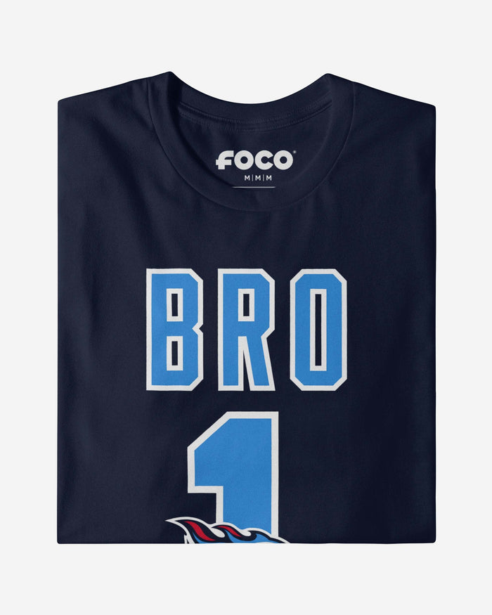 Tennessee Titans Number 1 Bro T-Shirt FOCO - FOCO.com