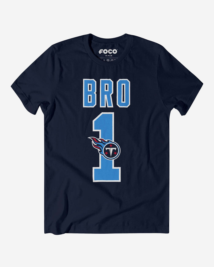 Tennessee Titans Number 1 Bro T-Shirt FOCO S - FOCO.com