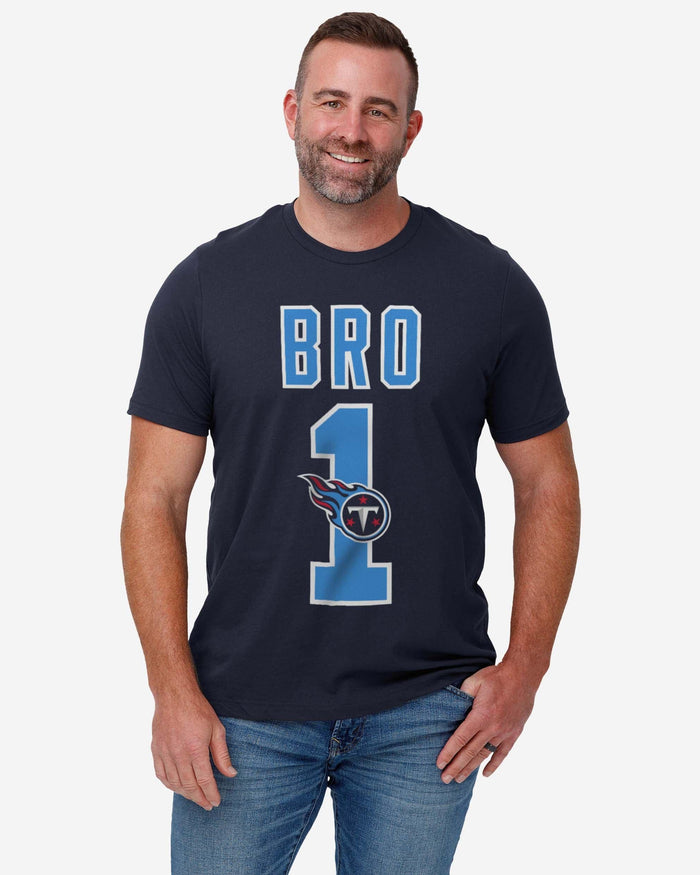 Tennessee Titans Number 1 Bro T-Shirt FOCO - FOCO.com