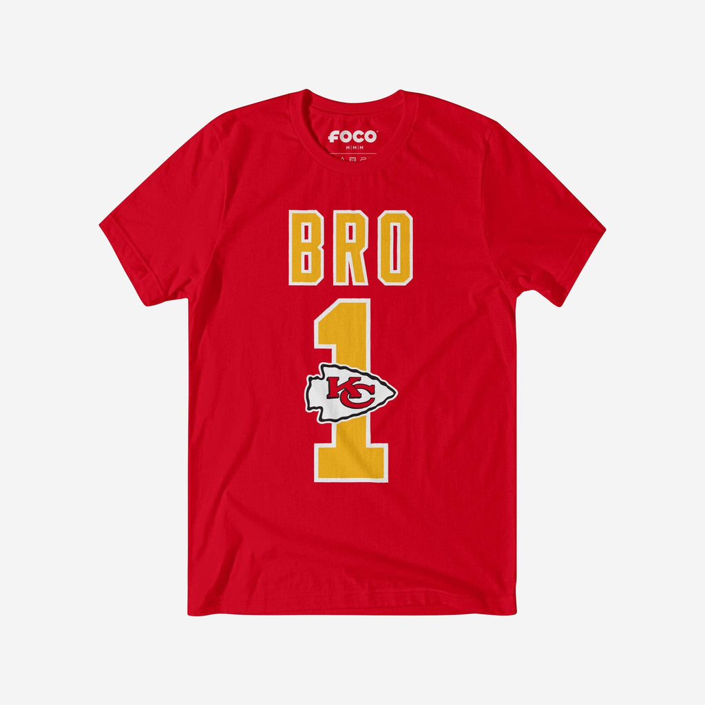 Kansas City Chiefs Number 1 Bro T-Shirt FOCO S - FOCO.com