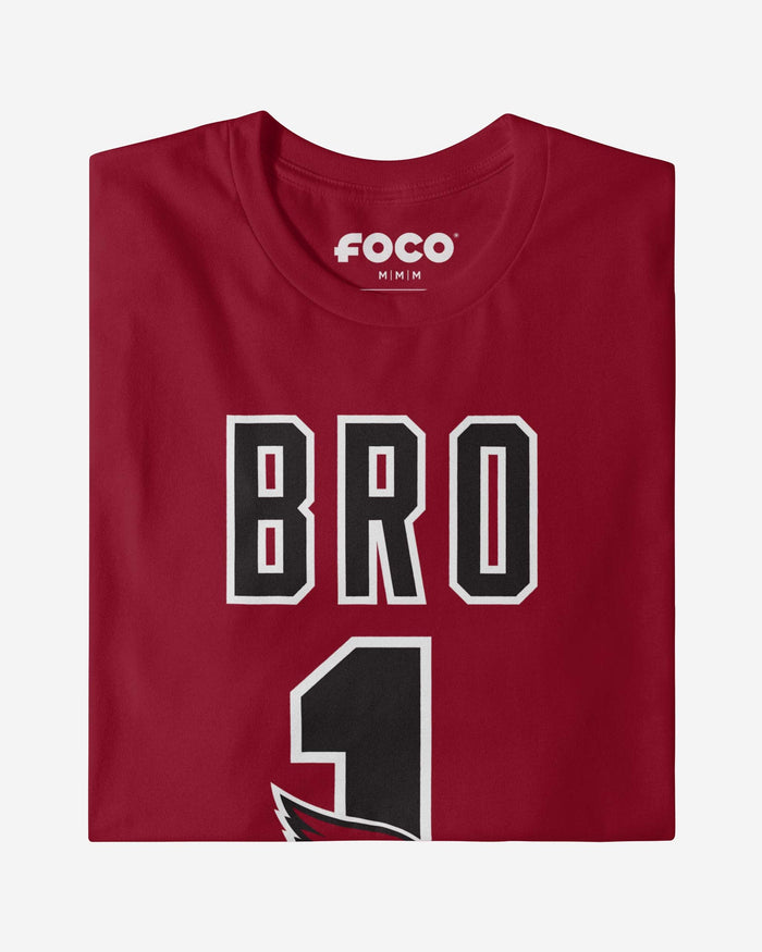 Arizona Cardinals Number 1 Bro T-Shirt FOCO - FOCO.com