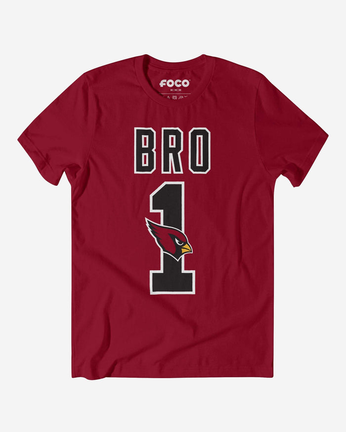 Arizona Cardinals Number 1 Bro T-Shirt FOCO S - FOCO.com