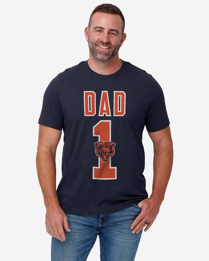 Chicago Bears Number 1 Dad T-Shirt FOCO - FOCO.com