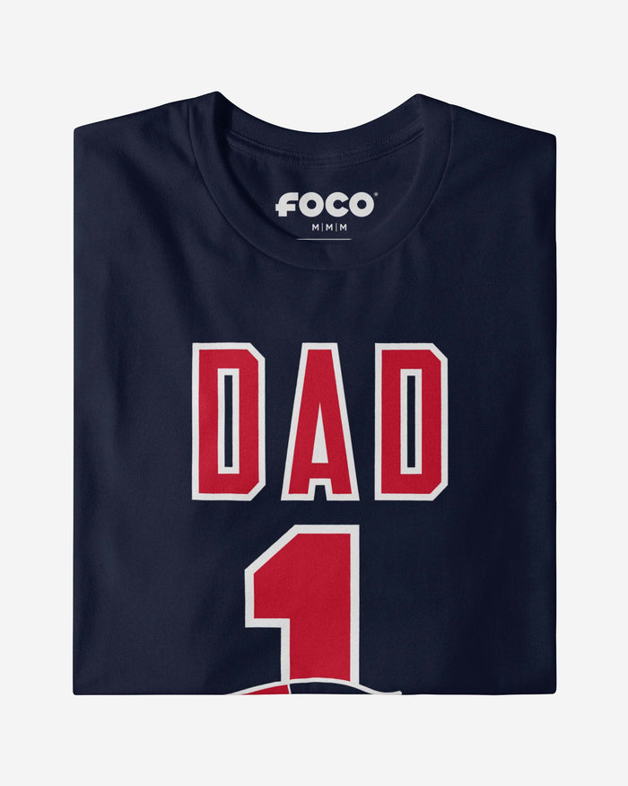 New England Patriots Number 1 Dad T-Shirt FOCO - FOCO.com