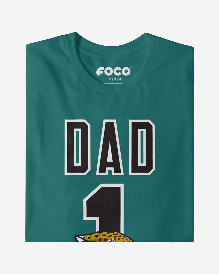 Jacksonville Jaguars Number 1 Dad T-Shirt FOCO - FOCO.com