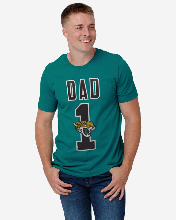 Jacksonville Jaguars Number 1 Dad T-Shirt FOCO - FOCO.com